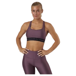 Ua Crossback Mid Bra Ash Plum