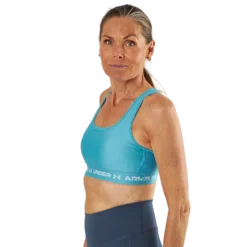 Ua Crossback Mid Bra Glacier Blue