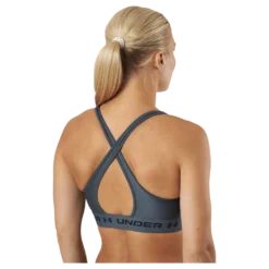 Ua Crossback Mid Bra Pitch Gray
