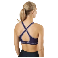 Ua Crossback Mid Bra Purple Switch / Purple Switch