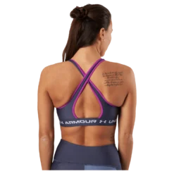 Ua Crossback Mid Bra Tempered Steel