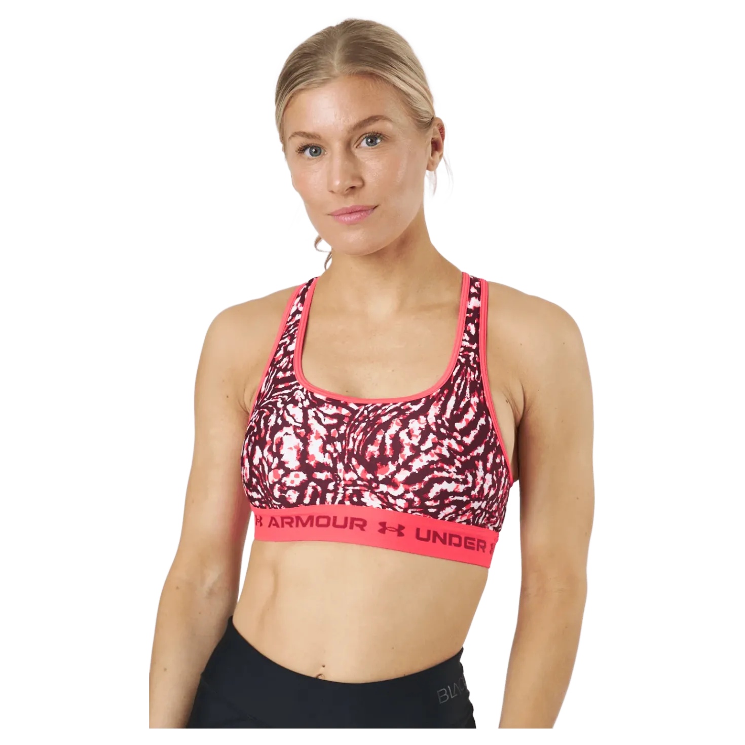 Ua Crossback Mid Print Penta Pink / Penta Pink / Blac