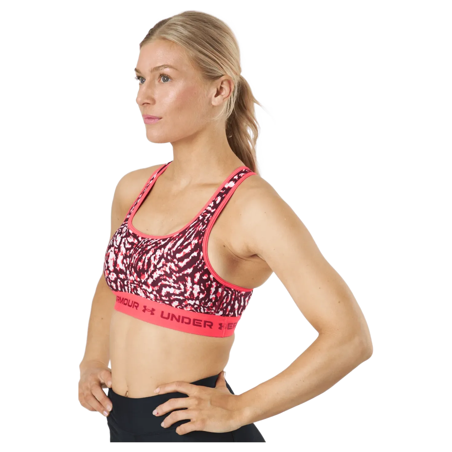 Ua Crossback Mid Print Penta Pink / Penta Pink / Blac