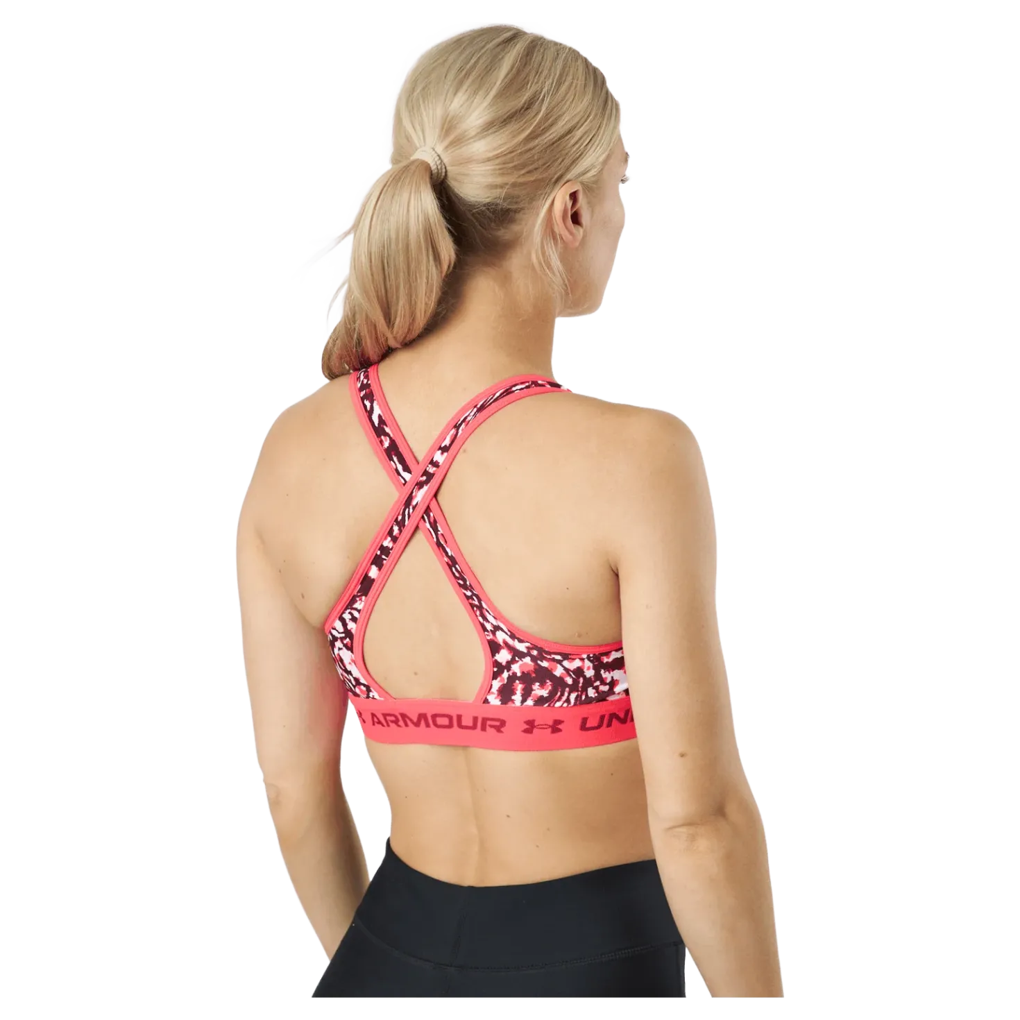 Ua Crossback Mid Print Penta Pink / Penta Pink / Blac