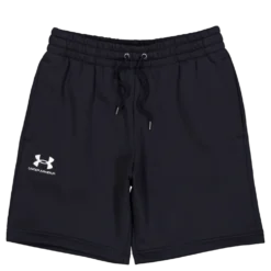 Ua Essential Fleece Shorts Black