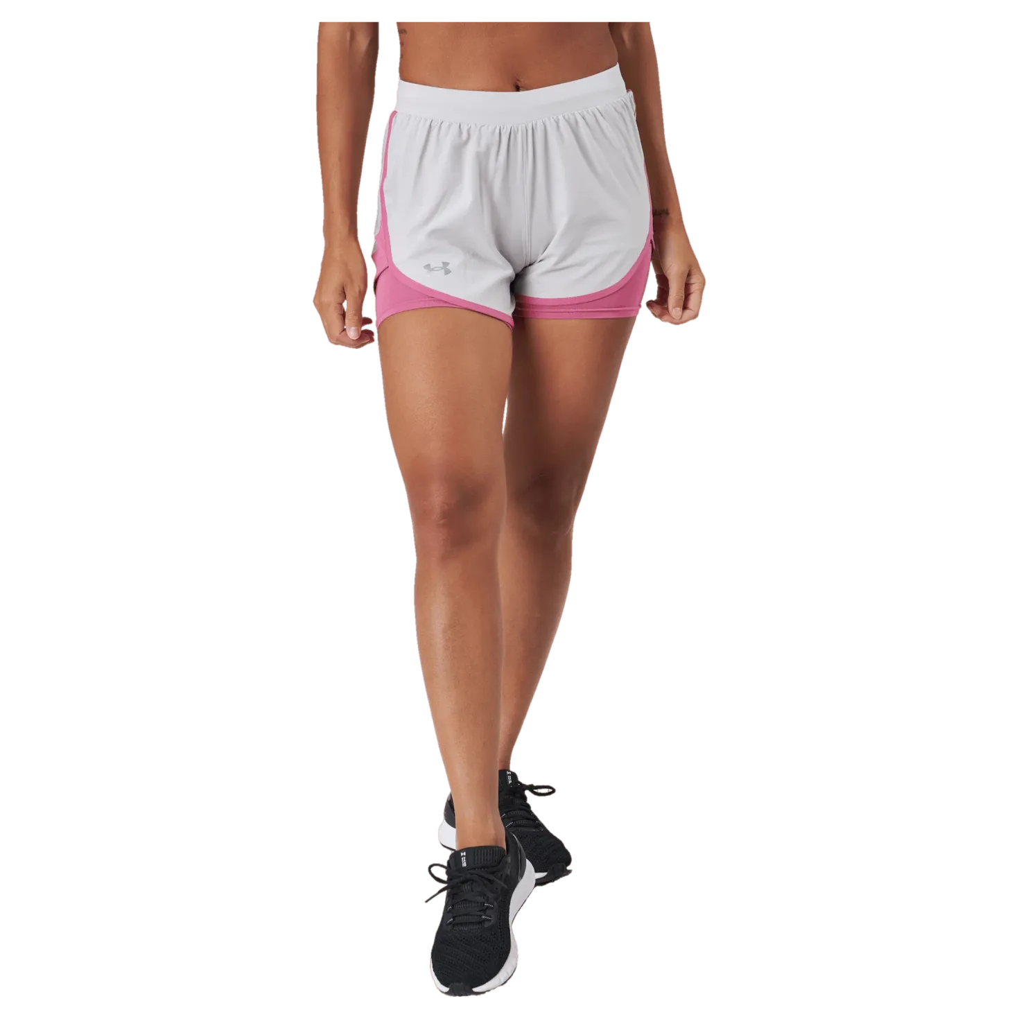 Ua Fly By Elite 2-in-1 Short Ghost Gray