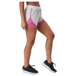 Ua Fly By Elite 2-in-1 Short Ghost Gray