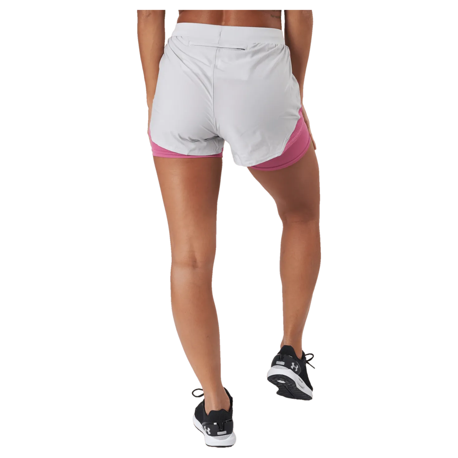 Ua Fly By Elite 2-in-1 Short Ghost Gray