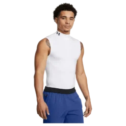 Ua Hg Armour Comp Mock Sl White