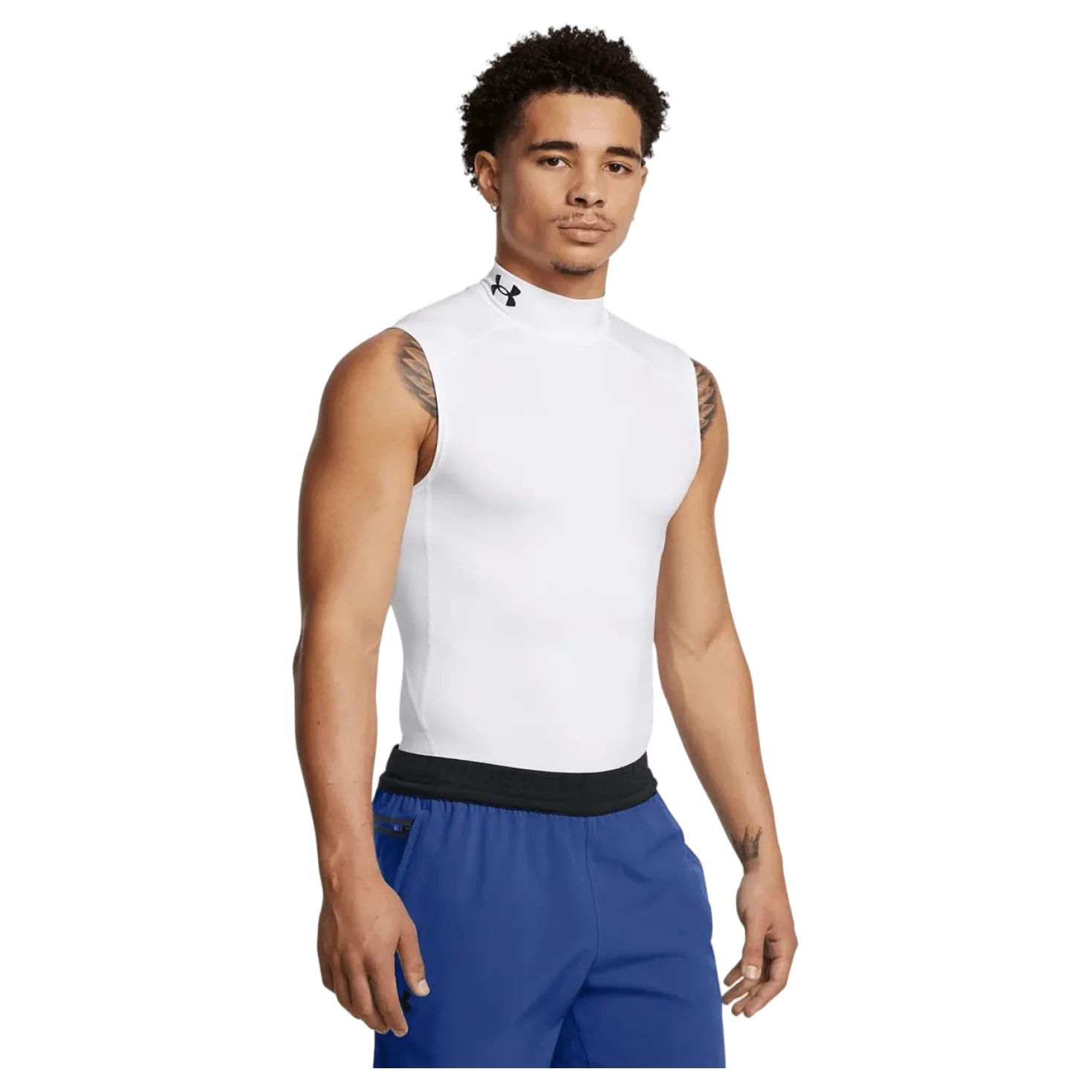 Ua Hg Armour Comp Mock Sl White