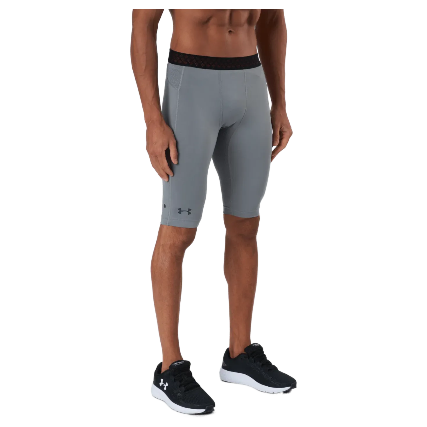 Ua Hg Rush 2.0 Long Shorts Concrete