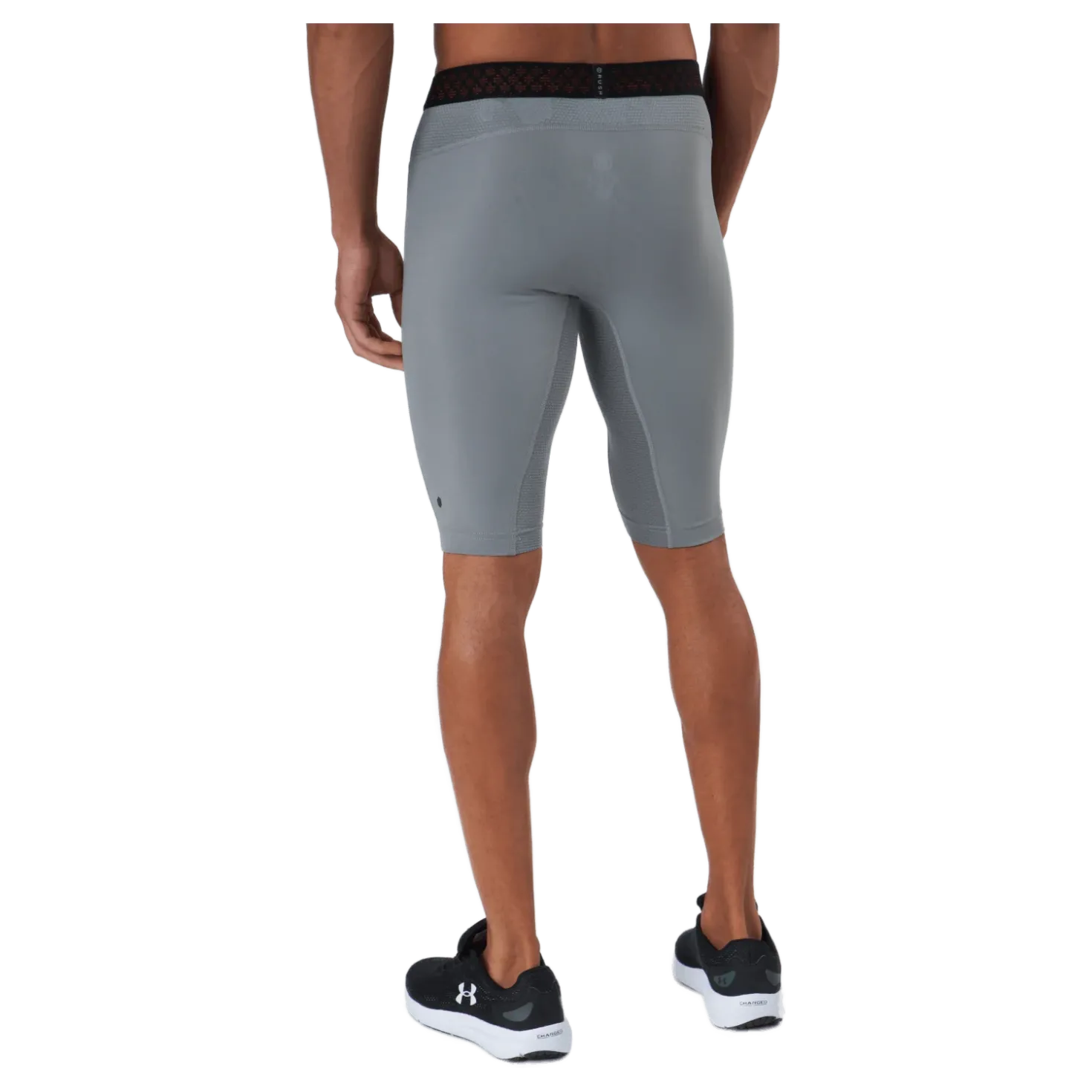 Ua Hg Rush 2.0 Long Shorts Concrete