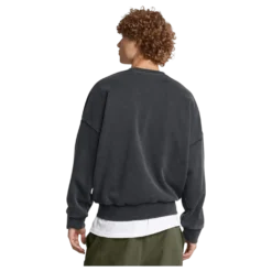 Ua Icon Hwt Flc Wash Os Crew Black