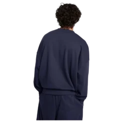 Ua Icon Hwt Terry Os Crew Midnight Navy