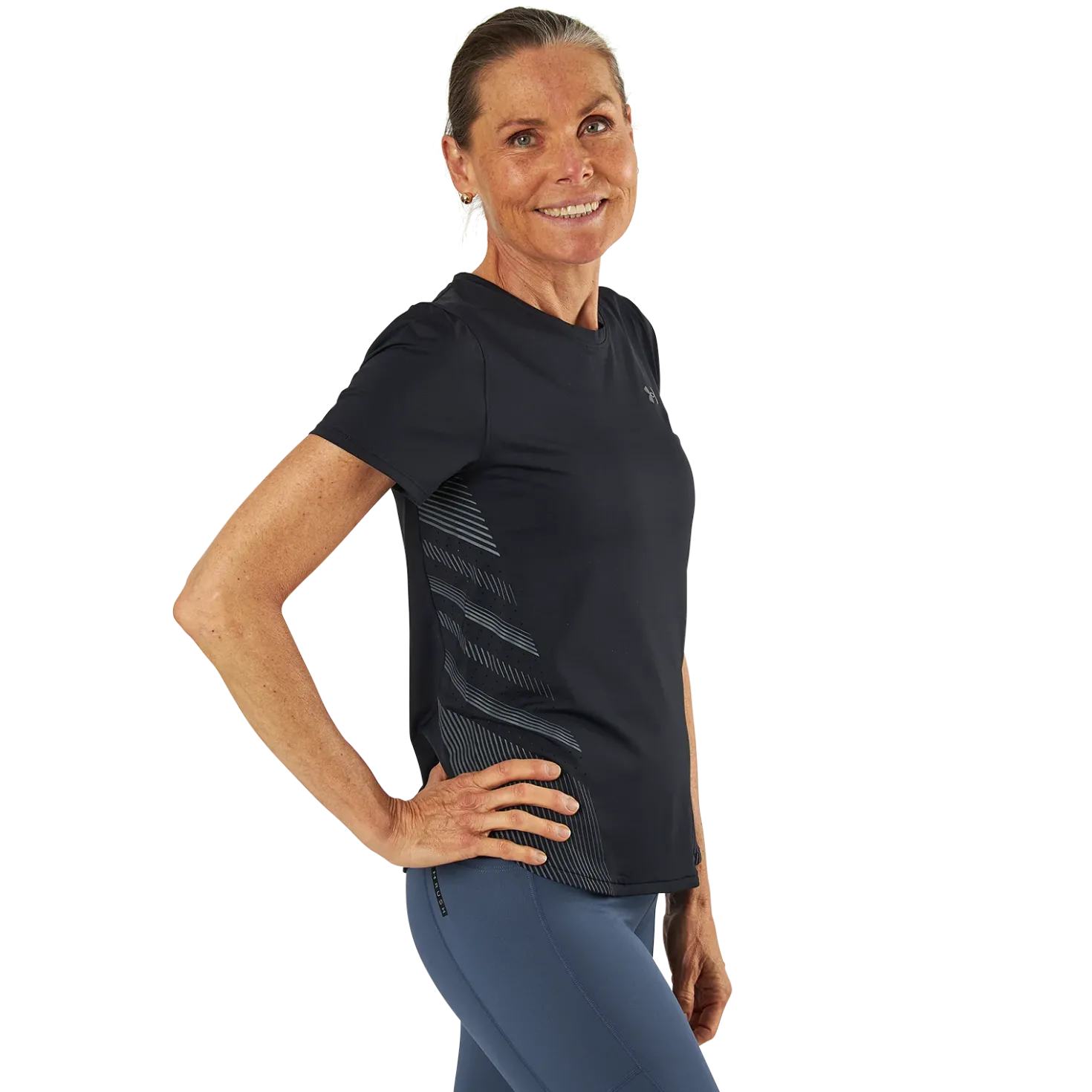 Ua Iso-chill Laser Tee Ii Black