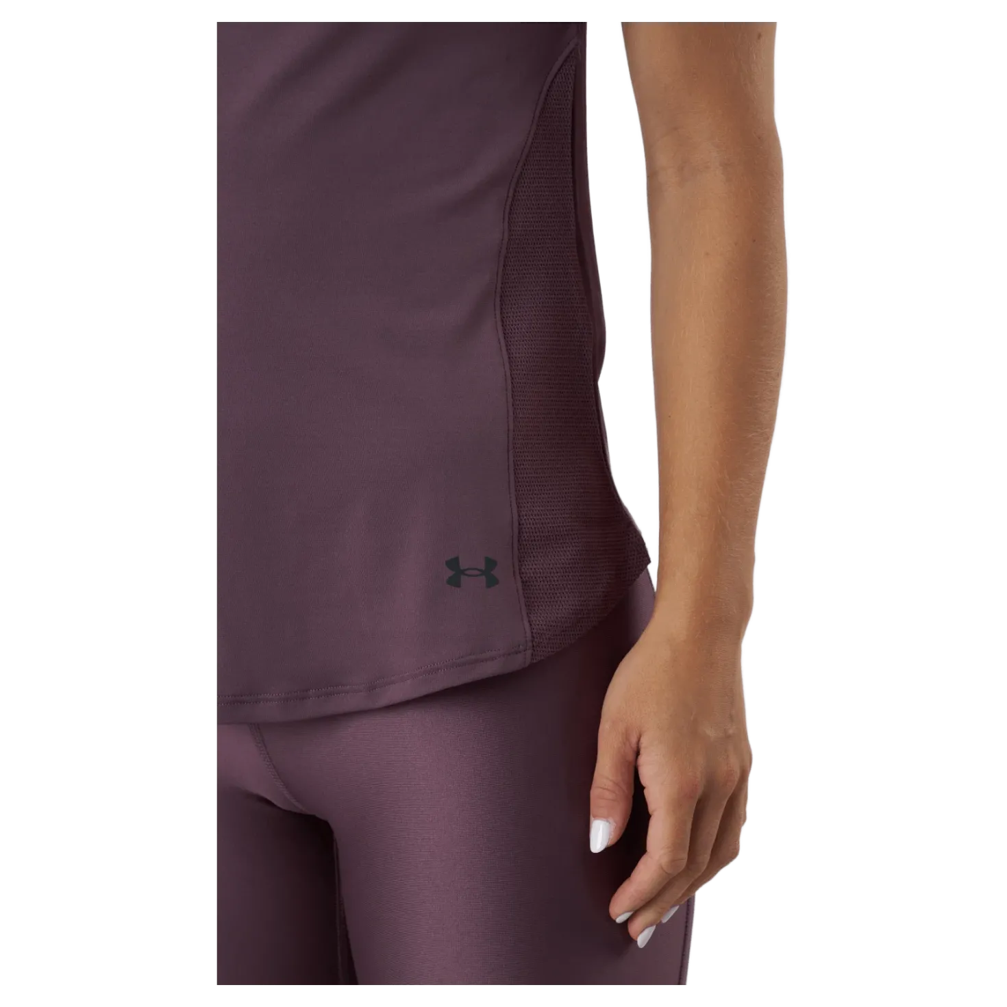 Ua Rush Mesh Ss Ash Plum