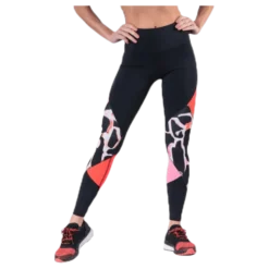 UA Rush Print Color Block Leggings Black