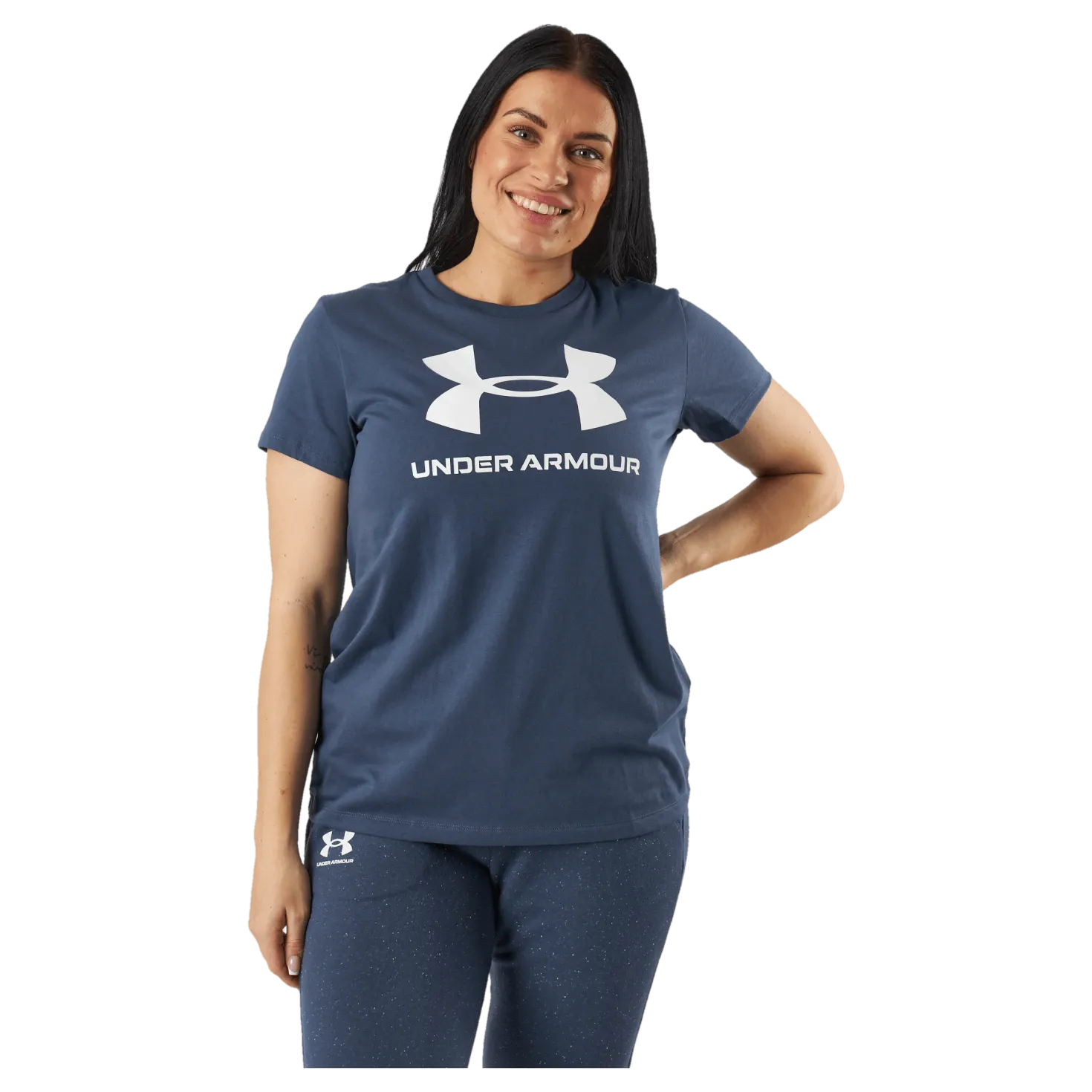 Ua Sportstyle Logo Ss Downpour Gray
