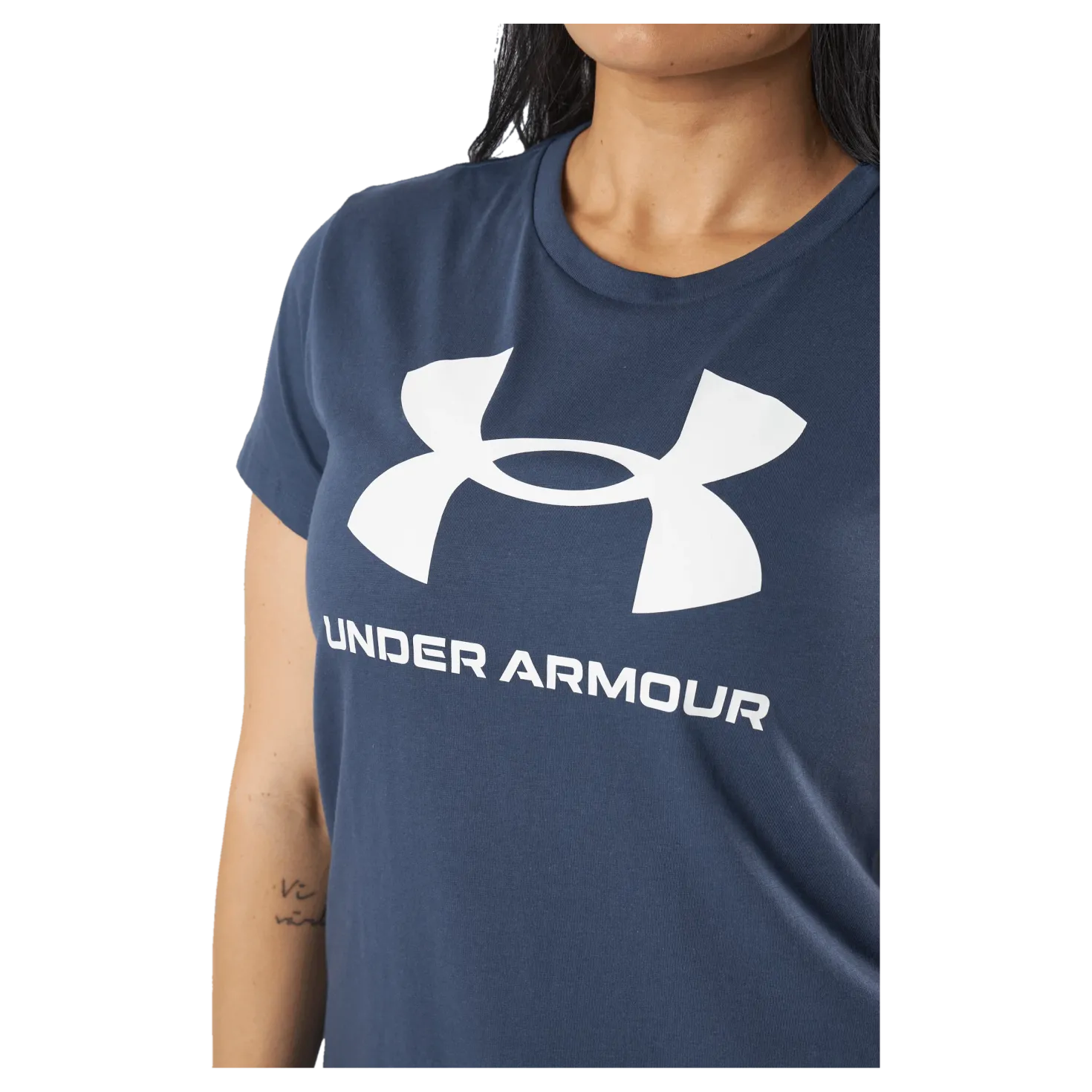 Ua Sportstyle Logo Ss Downpour Gray