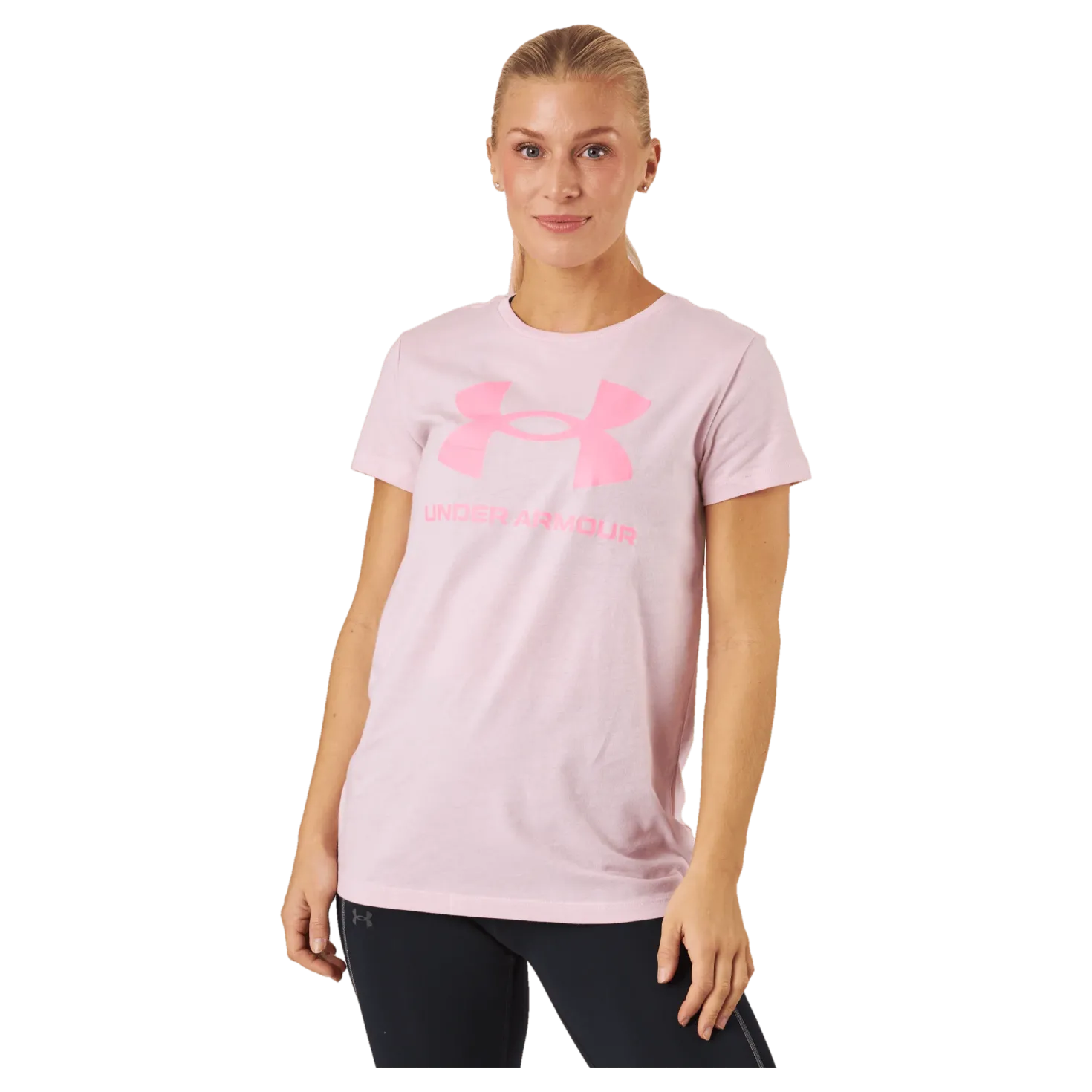 Ua Sportstyle Logo Ss Prime Pink