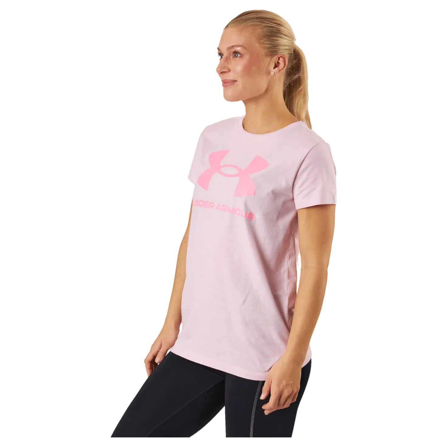 Ua Sportstyle Logo Ss Prime Pink