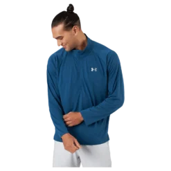 Ua Streaker Half Zip Petrol Blue