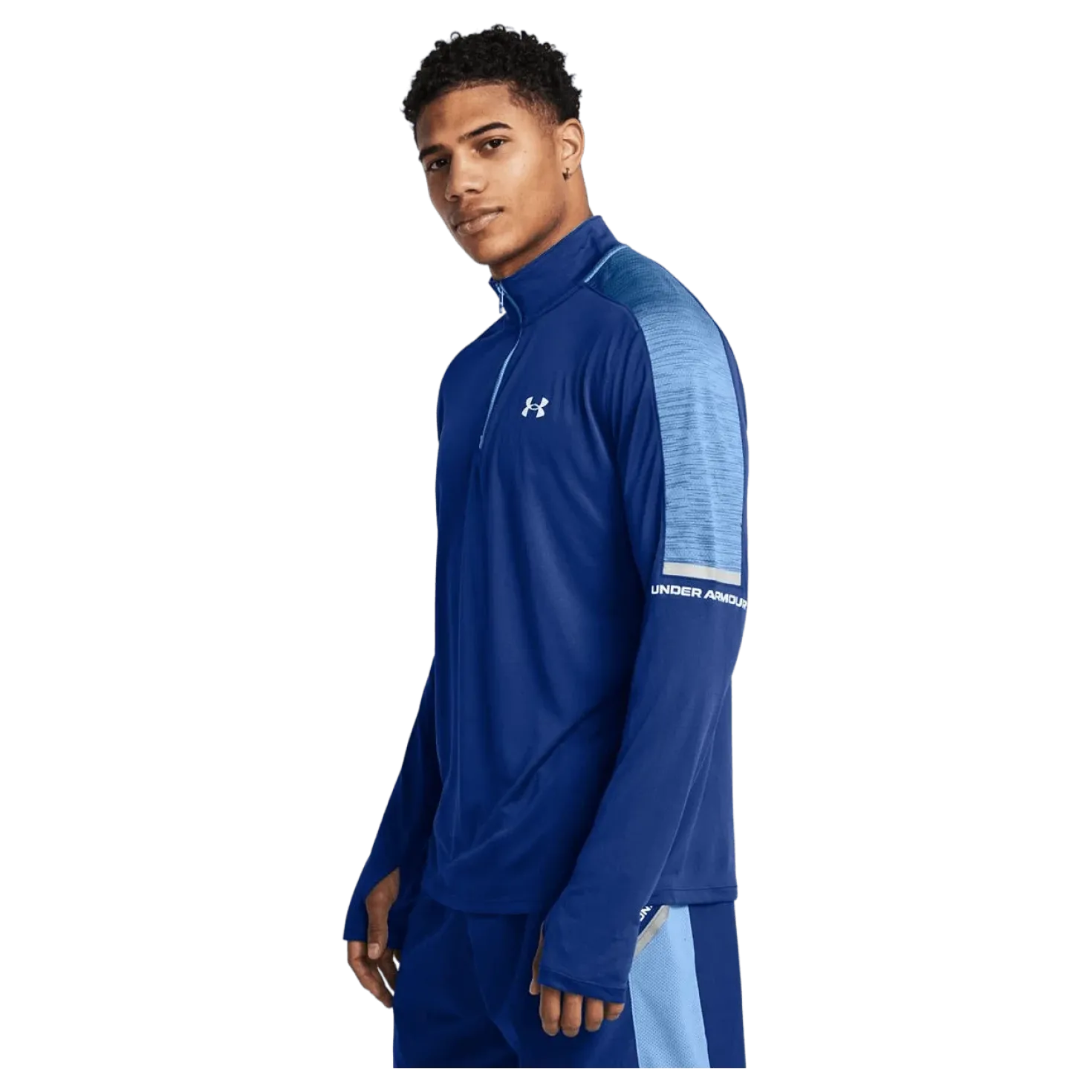 Ua Tech Utility 1/4 Zip Tech Blue