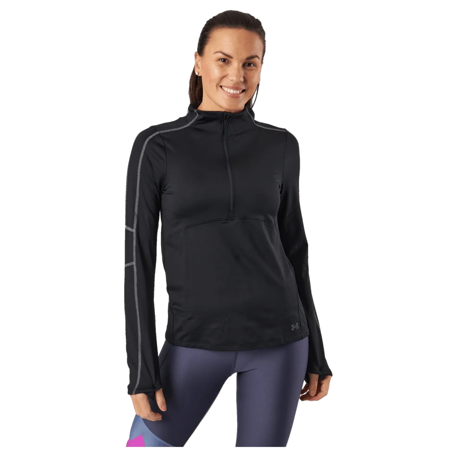 Ua Train Cw 1/2 Zip Black