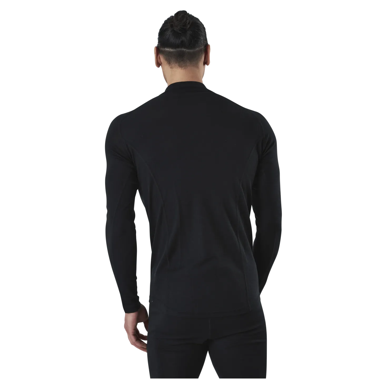 Ubbe Long Sleeve with Zip 100% Merino Wool Black
