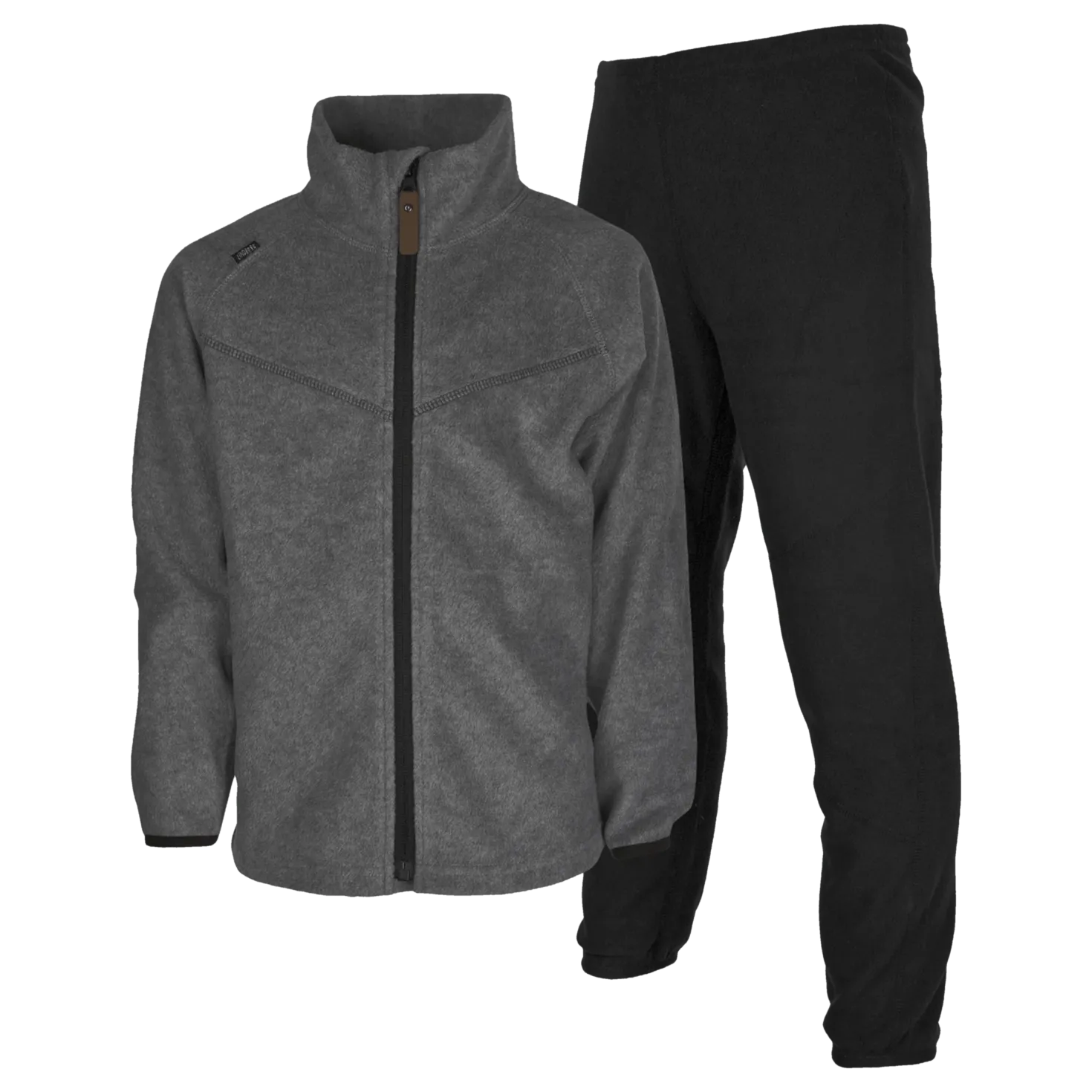 Umeå Fleece Set Greymelange/black