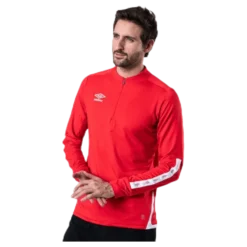 UX Elite Halfzip Top White/Red