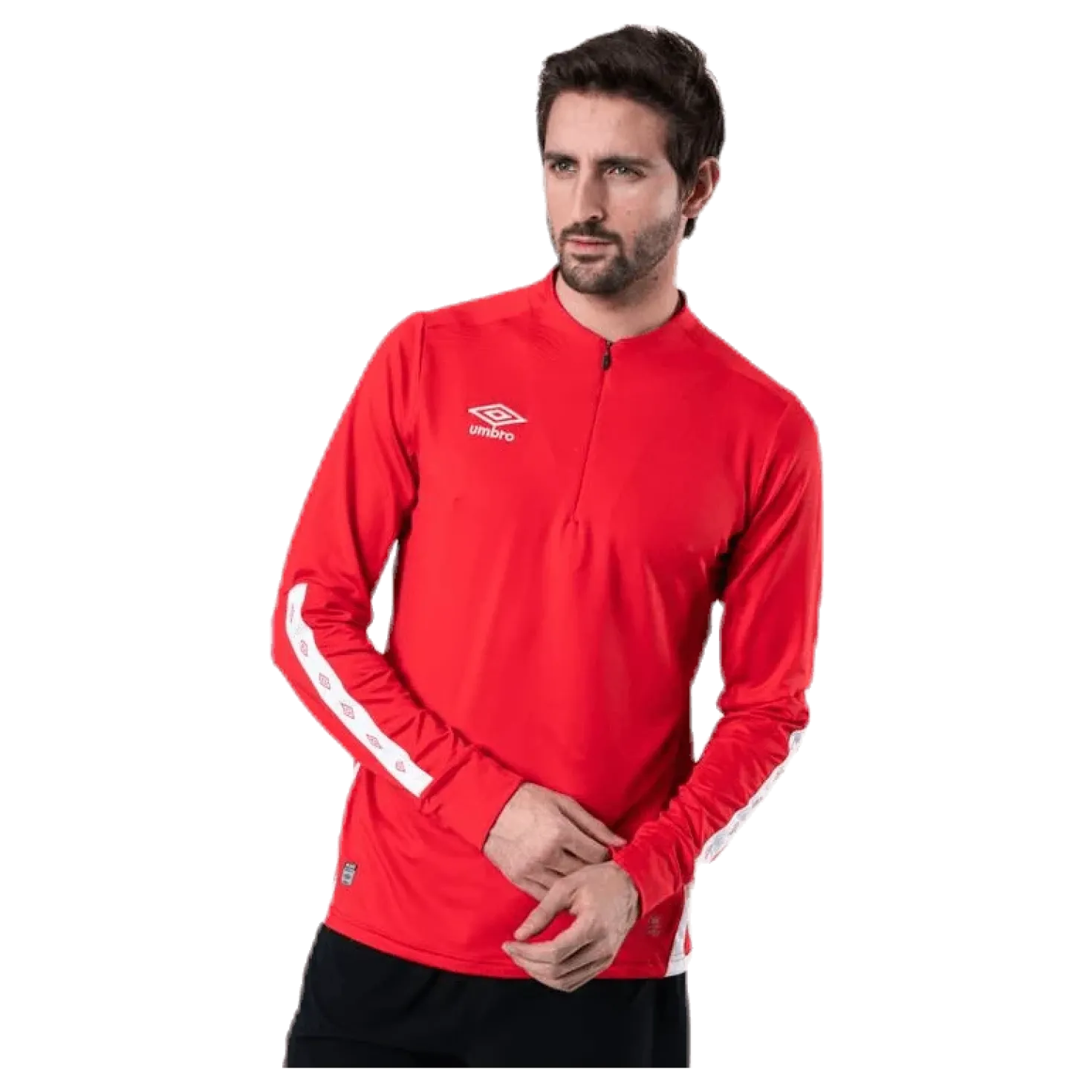 UX Elite Halfzip Top White/Red