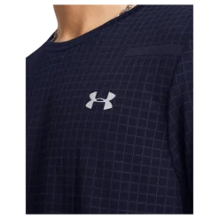 Vanish Seamless Grid Ss Midnight Navy