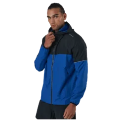 Verbol M Running Jacket W/hood Deep Ocean