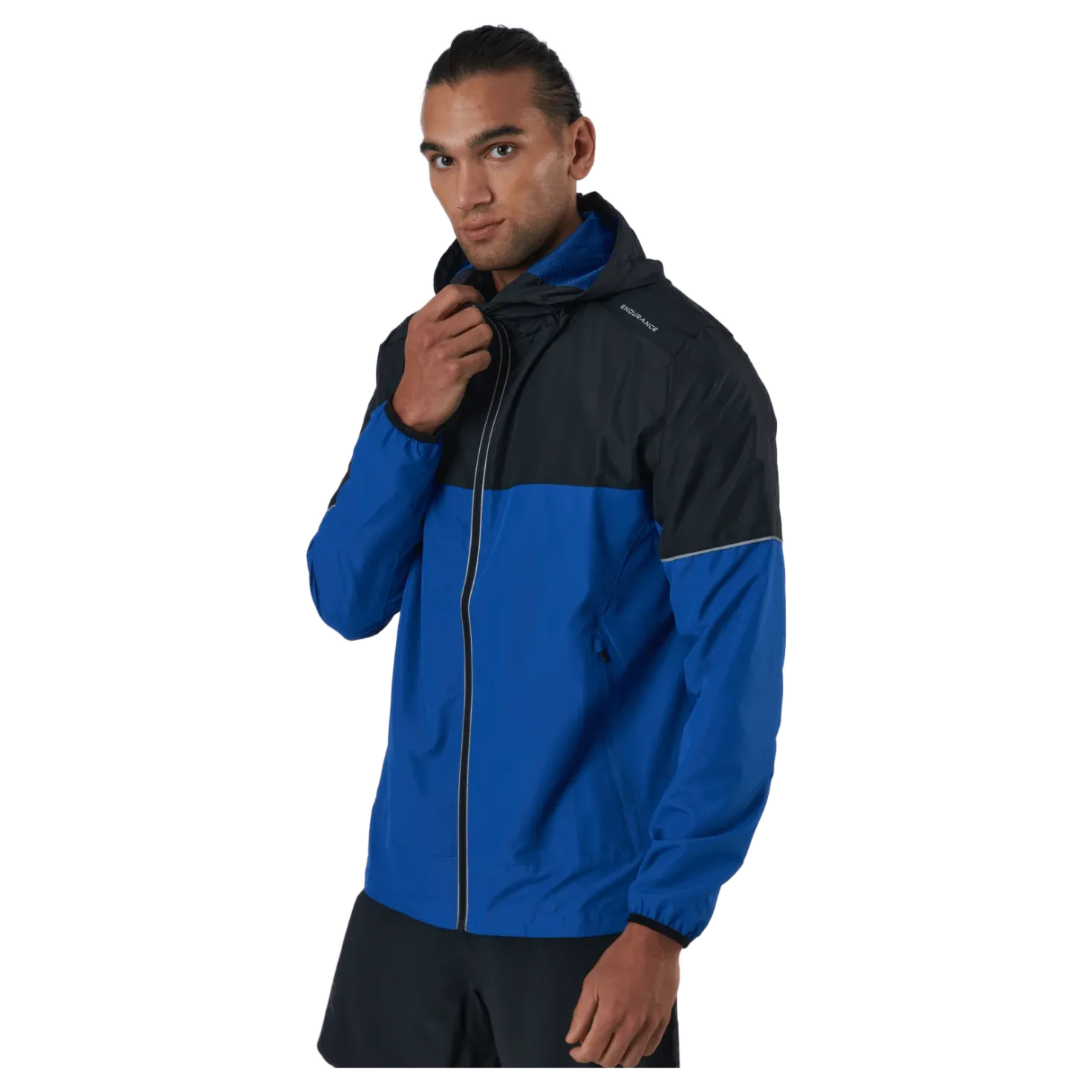 Verbol M Running Jacket W/hood Deep Ocean