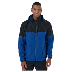 Verbol M Running Jacket W/hood Deep Ocean