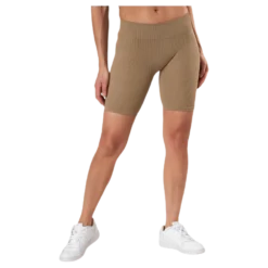 Vicky Rib Seamless Shorts Beige