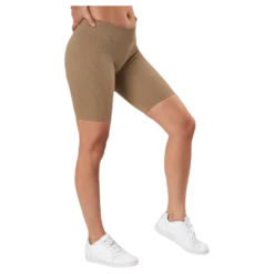 Vicky Rib Seamless Shorts Beige