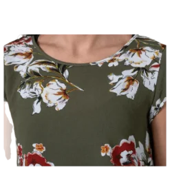 Vic Ss Aop Top Wvn Black