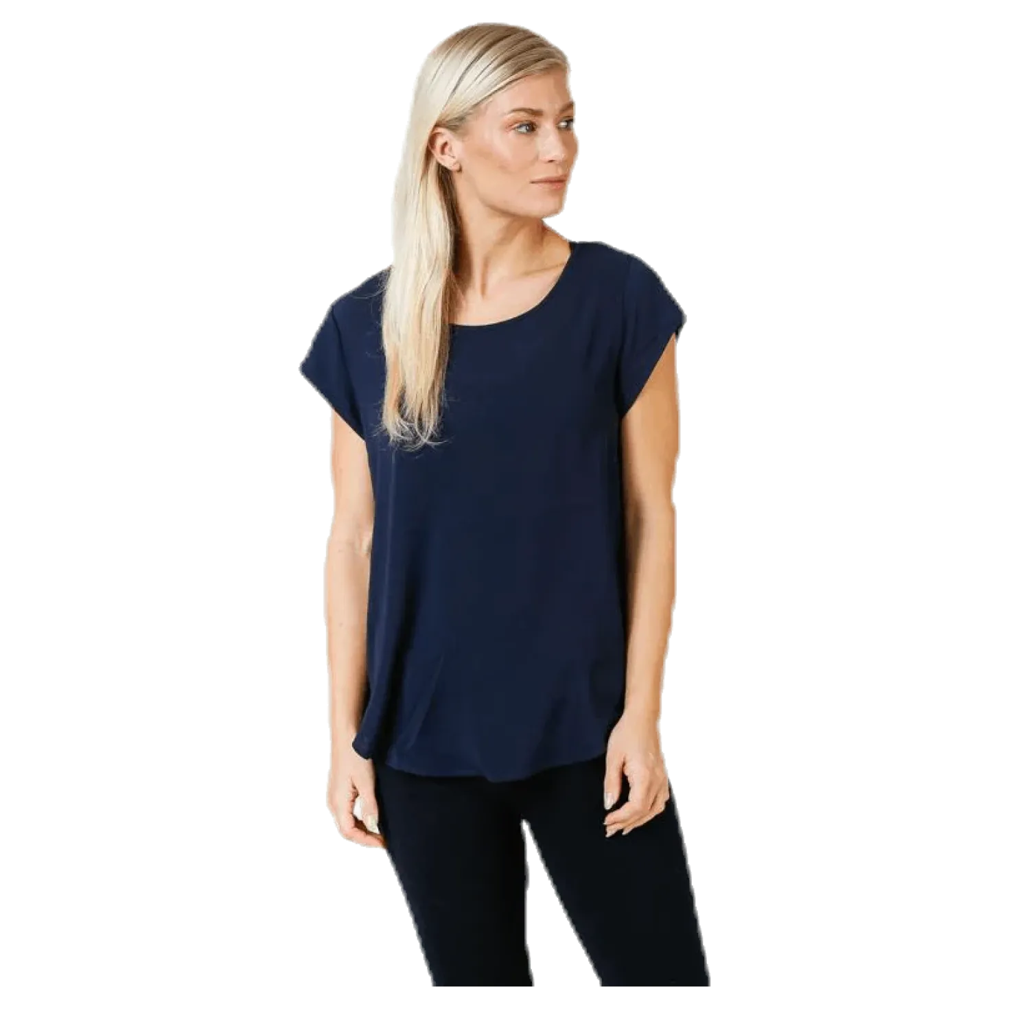 Vic S/S Solid Top Blue