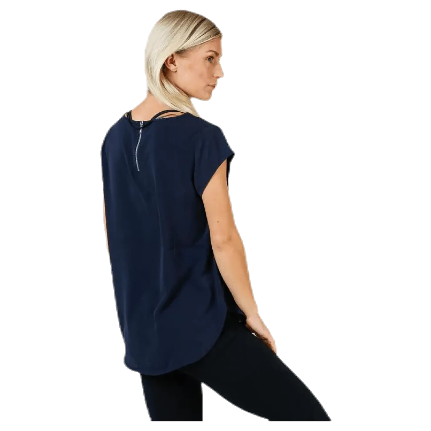 Vic S/S Solid Top Blue