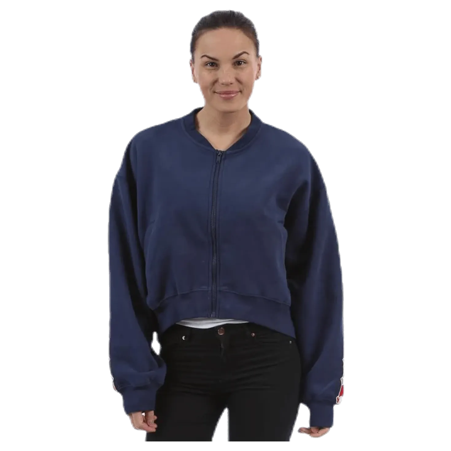 Violet Zip Sweat Blue