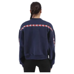 Violet Zip Sweat Blue