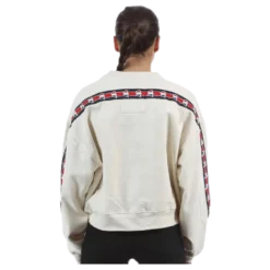 Violet Zip Sweat White