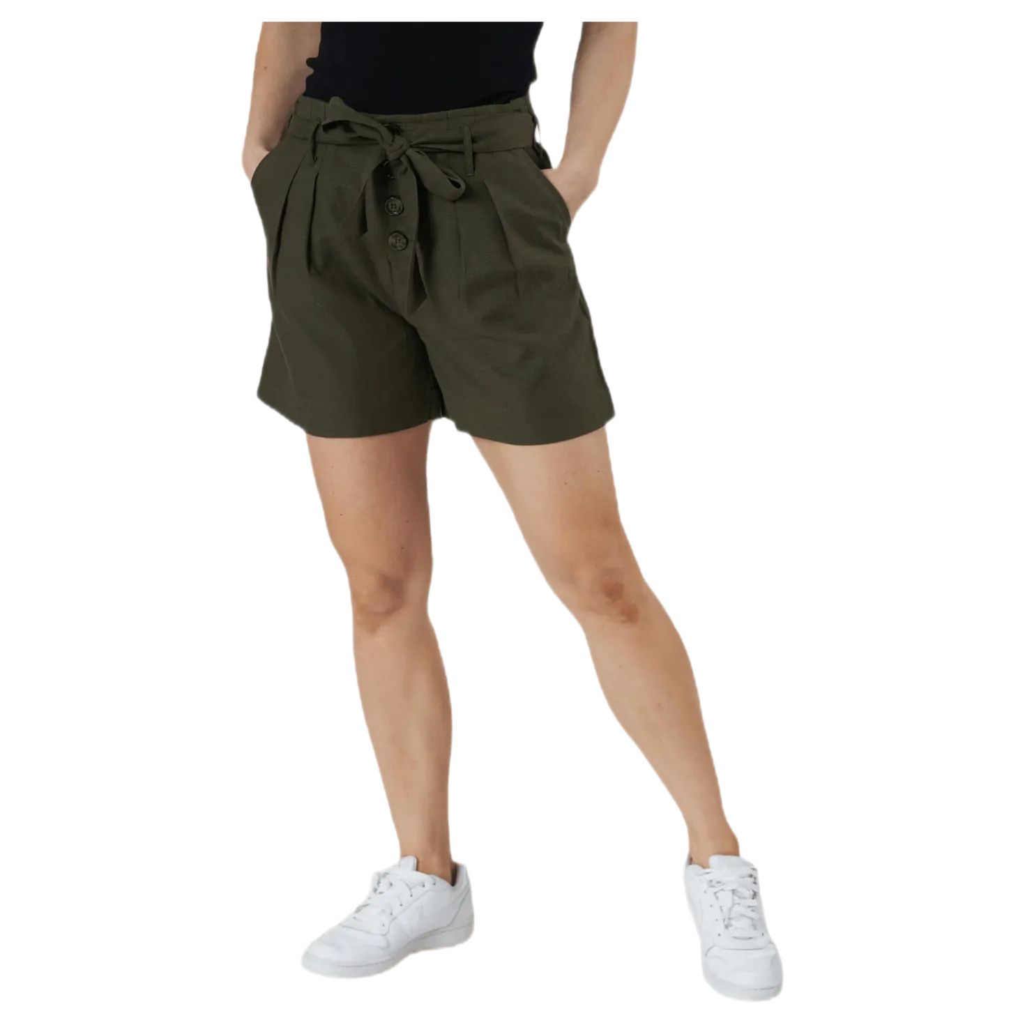 Viva Life Hw Belt Shorts Pnt Green