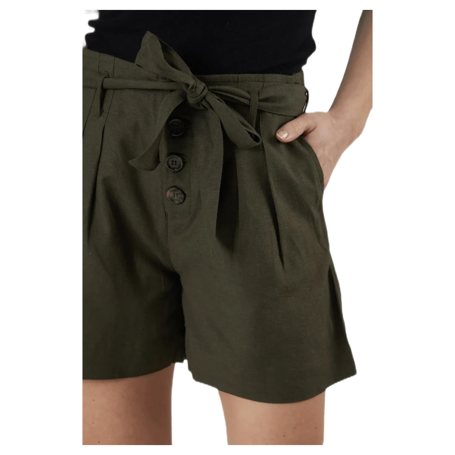 Viva Life Hw Belt Shorts Pnt Green