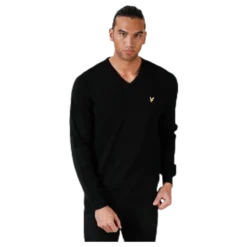 V-Neck Pullover Black