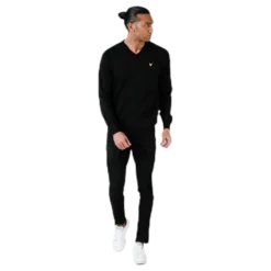 V-Neck Pullover Black