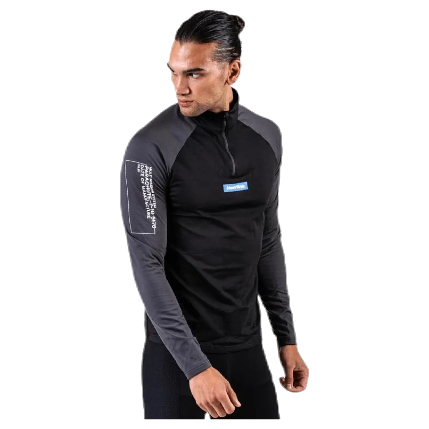 Warm Zip Shirt Black/Grey