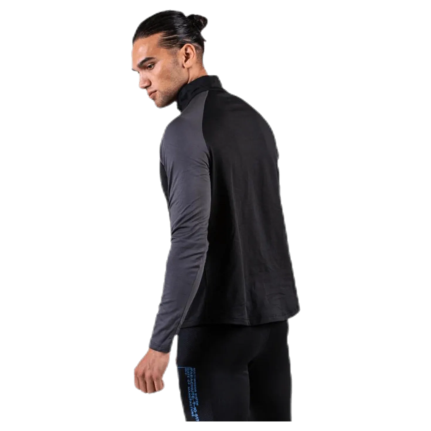 Warm Zip Shirt Black/Grey